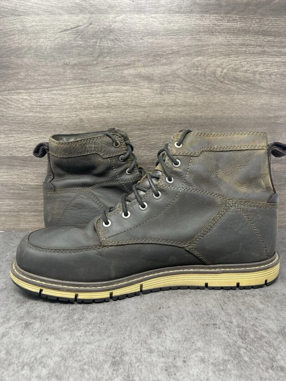 KEEN Mens San Jose Waterproof Work Boots Size 13 Dark Brown Utility